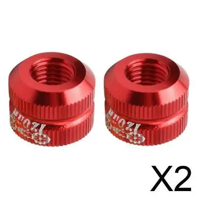 £5.60 • Buy 2X Bike Tire Law Mouth Nut Bicycle Tire Inner Tube Valve Vacuum Valve Nut Red