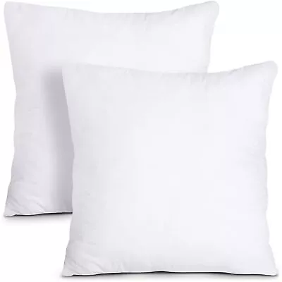 Throw Pillows Insert (Pack Of 2 White) - 18 X 18 Inches Bed And Couch Pillow... • $25.27