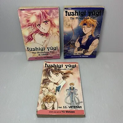 Fushigi Yugi - The Mysterious Play Vol 9 10 11 By Yu Watase ~ Manga Lot English • $28.50