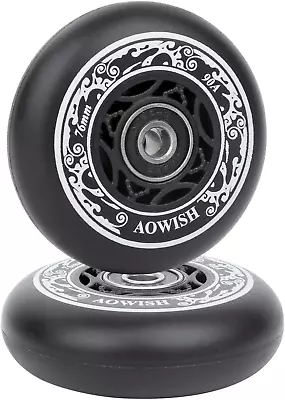 AOWISH Ripstik Wheels 76mm 90a Replacement W/ABEC-9 Bearings (2-Pack) • $26.49