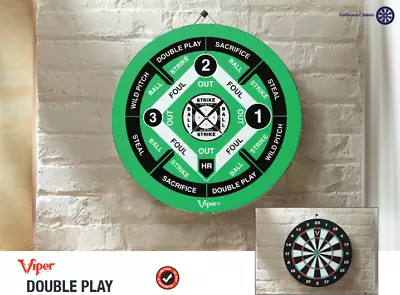 Viper Double Play  Fiber Dartboard With 6 Steel Tip Darts  • $19.99