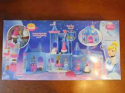 NEW Disney Princess CINDERELLA FAIRYTALE CASTLE MagiClip Doll Dresses Furniture • $187.98