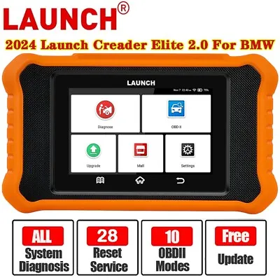 LAUNCH Creader Elite 2.0 OBD2 Scanner Diagnostic Tool ABS SRS DPF Reset For BMW • $129