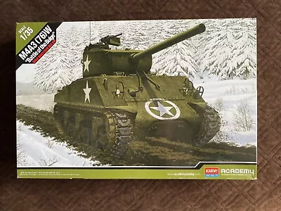 Academy Models M4A3 Sherman Tank Battle Of The Bulge 1/35 Scale Model Kit NEW • £15