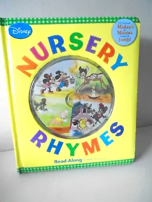 Disney Nursery Rhymes  2011 1st Ed. Disney Press Board Book With CD Brand New • $9