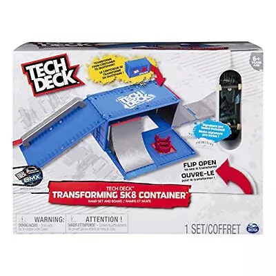 TRANSFORMING SK8 CONTAINER With Ramp Set Skateboard Kids Multicolor TECH DECK • $35.82