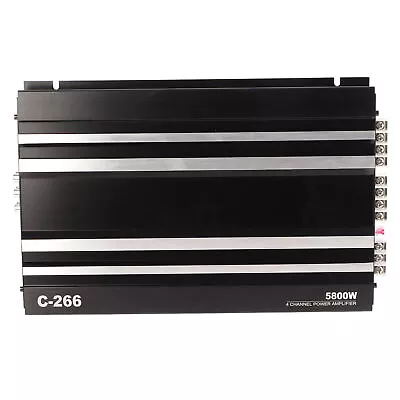 ´* Car Amplifier 5800W 2/4 Ohms 4 Channel High Efficiency Metal For Speaker • $134.40