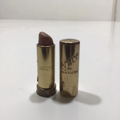 Vintage Erace By Max Factor Lipstick Gold Colored Tube Deep Tan Hollywood CA • $19.95