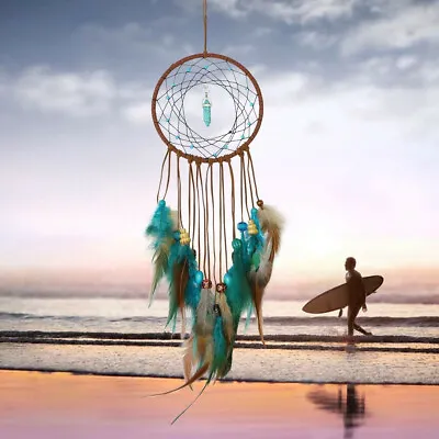 Handmade Dream Catcher LED Feather Car Home Wall Hanging Dreamcatcher Decoration • £6.08