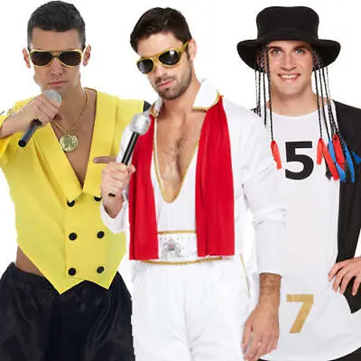 Musician Mens Fancy Dress Celebrities Pop Rock Star Singers Adults Costumes   • £14.99