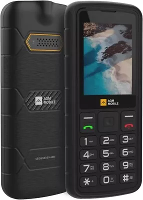 AGM M9 2G Rugged Basic Phone Large Button Mobile Phones For Seniors&Kids IP68/ • £29.99