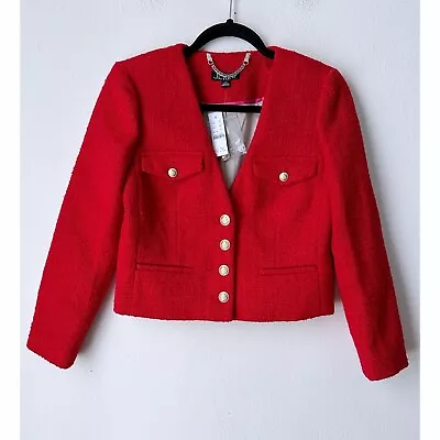 J.crew V Neck Lady Jacket Maritime Tweed • $199