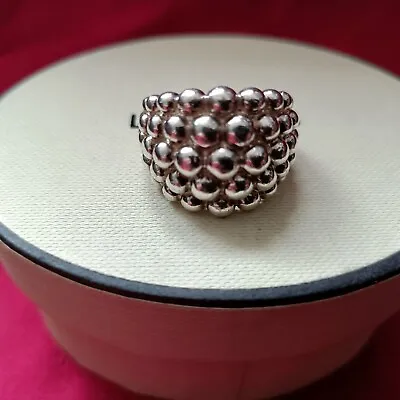 Links Of London Silver Effervescence Bubble Ring Fab Con Size O Boxed 16.8 Gram • £69.99