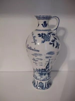 Dutch Delft Ware Jug Delft Blue Jug Hulstkamp And Son & Molijn Liqueur Factory • $35