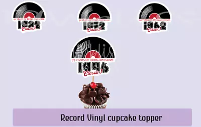 Milestone Cupcake Topper / Cake Deco Party - Single Sided • $10