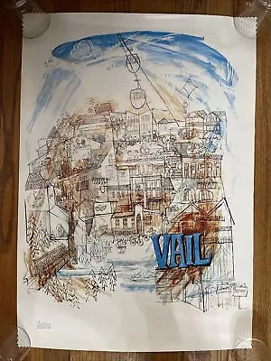 $50 • Buy 1973 Vintage Vail Village Colorado Poster