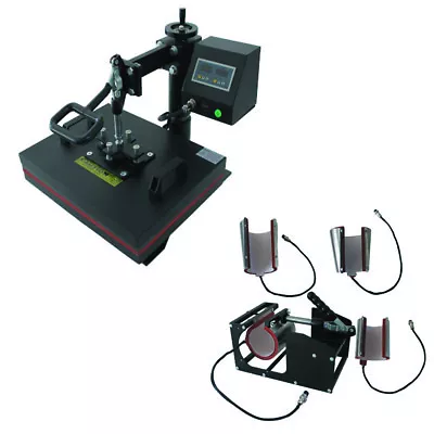 110V 8in1 Flat Heat Press/Cap/Plate/11oz/12oz/17oz Latte Mug Transfer Machine • $708.09