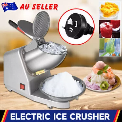 380W Electric Ice Crusher Shaver Machine Commercial Snow Cone Maker 2200R/min • $60.99