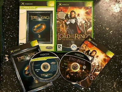 2 Pal Xbox Lotr Games Lord Of The Rings The Fellowship Of + Return Of The King • £9.99