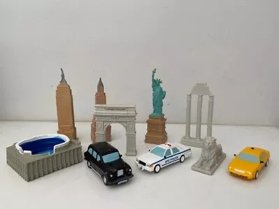 £4.95 • Buy New York London Taxi Cab Police Car World Landmarks Plastic Figures