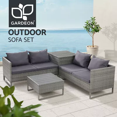 Gardeon Outdoor Sofa Furniture Garden Couch Lounge Set Patio Wicker Table Chairs • $844.95