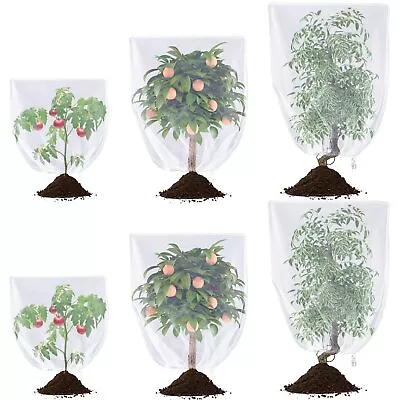 6Pack Garden Mesh Netting Mosquito Bug Net Bags For Plants Fruits Blueberry Bush • $17.01