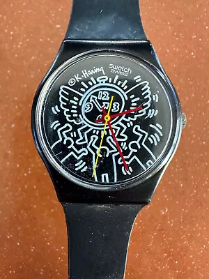 Keith Haring Swatch Watch • $345