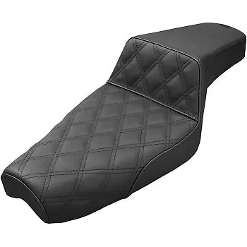 SADDLEMEN 879-03-172 Black Step-Up Seat Front Lattice Stitch For 79-03 Sportster • $449