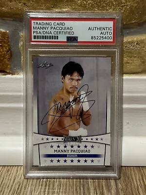 2020 LEAF MANNY PACMAN PACQUIAO SIGNED AUTO CARD #15 PROOF Mayweather NR! • $67