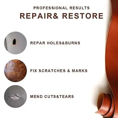 Leather Repair Kit For Furniture/Sofa/Car Seat/Couch - Scratches Holes US • $1.76