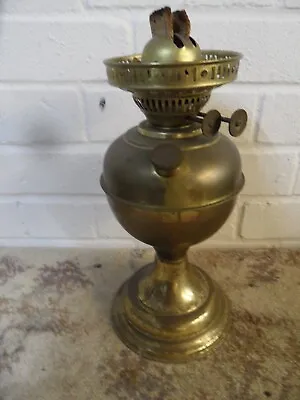 Vintage DUPLEX Twin Center Burner Oil Lamp W/ 4  Shade Gallery • £24