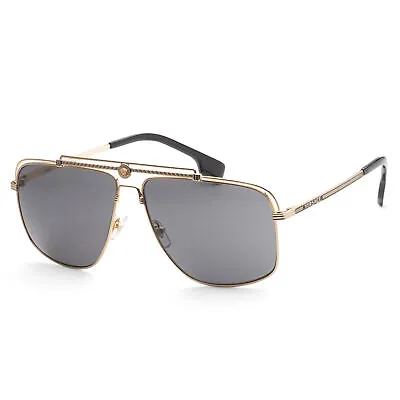 Versace Men's Fashion VE2242-100287 61mm Gold Sunglasses • $104.99
