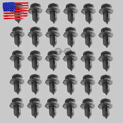 30 Pcs 9mm Plastic Push Retainer Bumper Clips Fasteners Rivet Clips MR200300  • $6.97