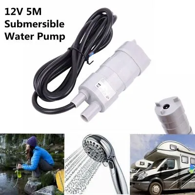 12V Submersible Water Pump Caravan Motorhome Camping Garden Water Pump Hot • £16.99