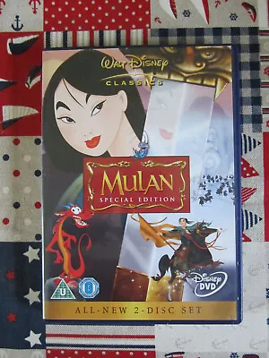 Mulan (special Edition) All New 2 Disc Set Region 2 Uk Pal Format Only Ok • £3