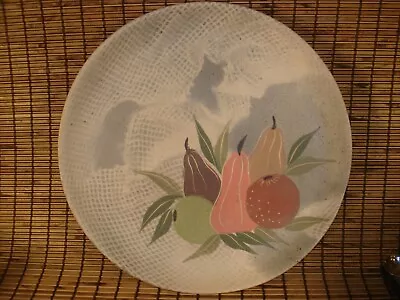 Large Mid-Century Pottery Charger Plate - 16  • $45