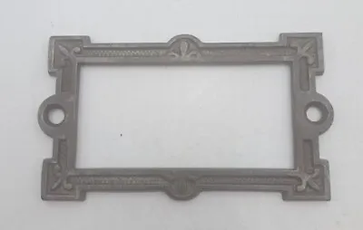 One Antique / Vintage Cast Iron Label Holder Hardware For Cabinet  • $16.99