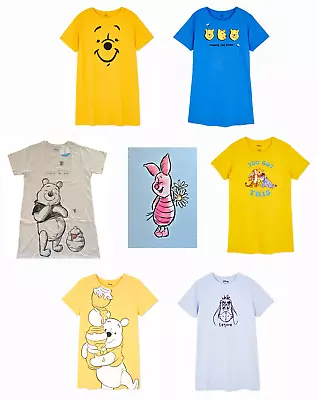 Ladies Nightshirt DISNEY POOH & FRIENDS 6-24 T-Shirt Nightie Pyjamas Primark • £14.95