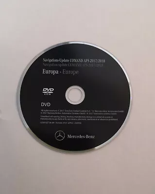 2017/18 Mercedes NTG2 Sat Nav Map Update Navigation DVD Disc UK&Europe • £19.99