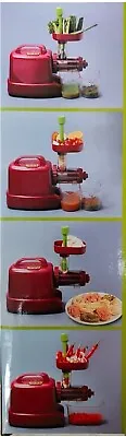 COLD Press Fruit Vegetable SLOW Juicer $535 STEEL AUGER 6in1 Oscar Korean Made! • $249.99