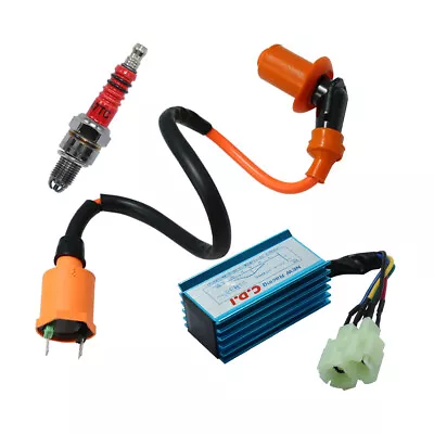 $11.87 • Buy Racing Ignition Coil CDI Spark Plug Kit For GY6 50cc-150cc TaoTao Buyang Roketa