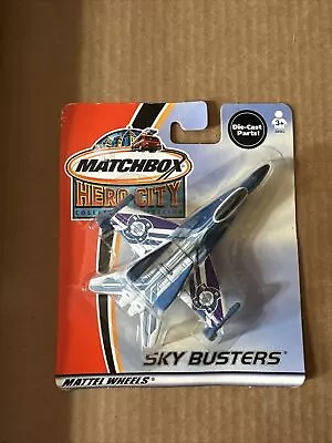 Mattel 2002 Matchbox Hero City Sky Busters Attack Jet Plane Sealed Toy NOS • $12.83