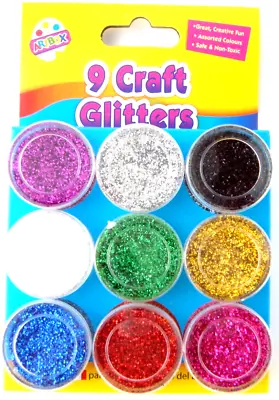 Craft Glitter Pots Coloured Glitter Sparkle Pots Assorted Coloured Glitter Pots • £3.45