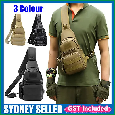 $16.99 • Buy Man Shoulder Backpack Chest Bag Small Sling Cross Body Satchel Bag Outdoor NEW  