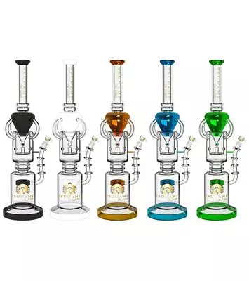 Tsunami 17  Electric Ball Arm Recycler Glass Water Pipe - Choose Color • $240.57