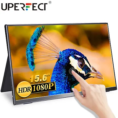 15.6” FHD Touchscreen Monitor IPS Portable Screen Mini HDMI USB-C Dual Speakers • $125.99