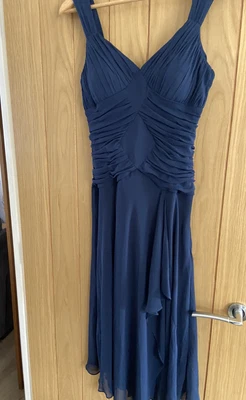 £7.99 • Buy Ladies Dress Teen Prom Wedding Bridesmaid Navy Blue Size 8 To 10 Petite