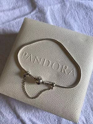$75 • Buy PANDORA ESSENCE/ME SNAKECHAIN BRACELET WITH SAFETY CHAIN 17cm