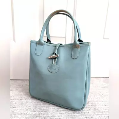 Vintage Retro Longchamp Leather Small Tote Bag - Fair Condition • $46