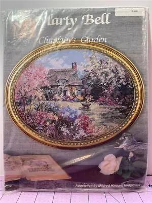 GORGEOUS!  MARTY BELL Counted Cross Stitch Kit - CHAPLAIN'S GARDEN  11  X 14  • $22.99